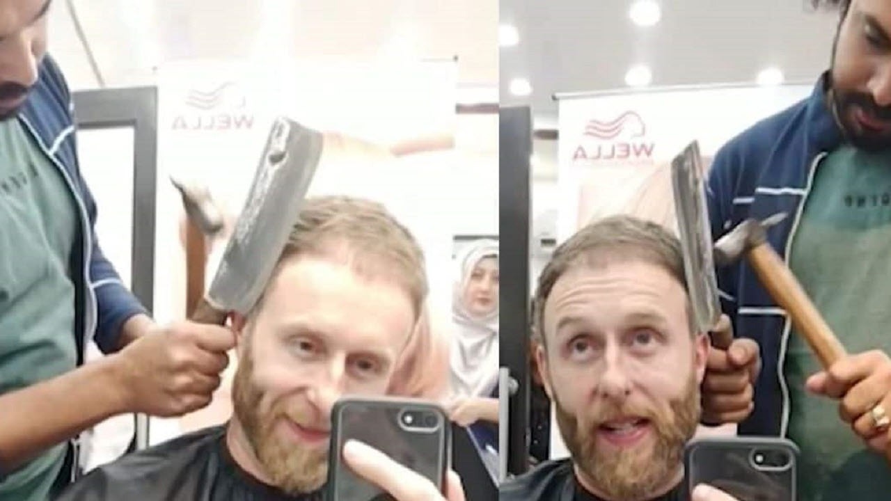 ابزار عجیب آرایشگر پاکستانی برای مشتریان!
