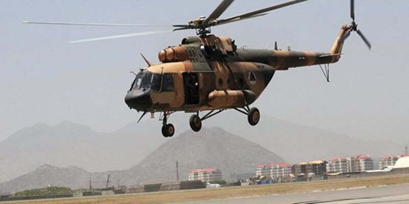 سقوط هلیکوپتر ارتش افغانستان در میدان وردک/ ۹ نفر کشته شدند