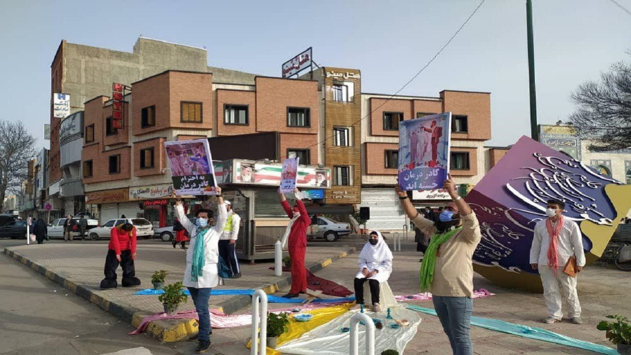 برگزاری مانور شهروندی «ماسک بزنید» در قزوین