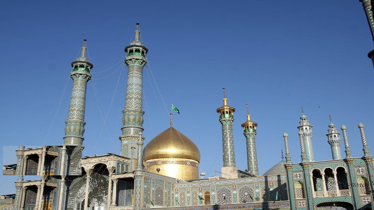 آیین تحویل سال ۱۴۰۰ در حرم مطهر حضرت معصومه (س) برگزار شد