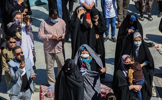 تجربه یک تحویل سال متفاوت در حرم حضرت معصومه (س) +تصاویر