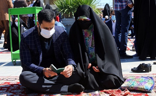 تجربه یک تحویل سال متفاوت در حرم حضرت معصومه (س) +تصاویر