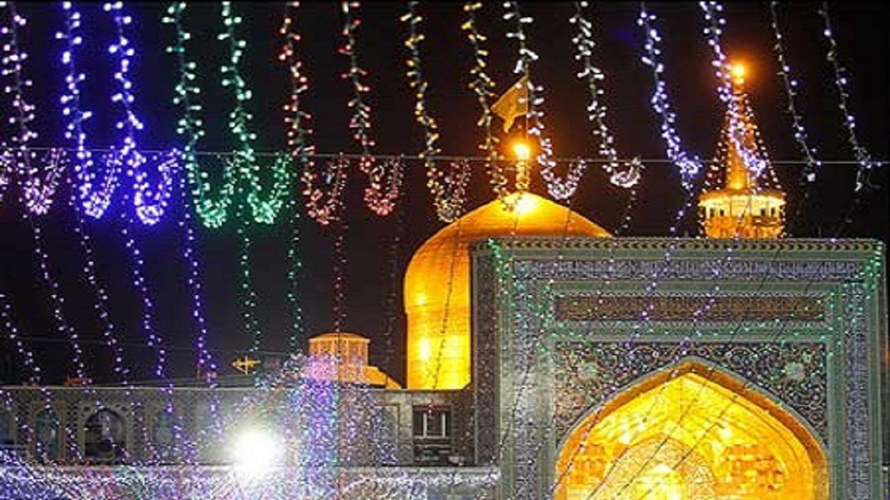 رونمایی از گنبد مرمت شده حرم رضوی در سالروز میلاد جوادالائمه(ع)