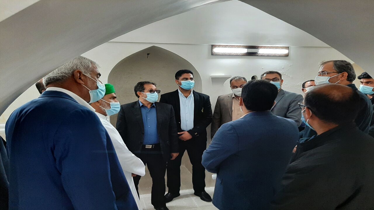 افتتاح و کلنگ ‌زنی طرح عمرانی در صحرای باغ لارستان