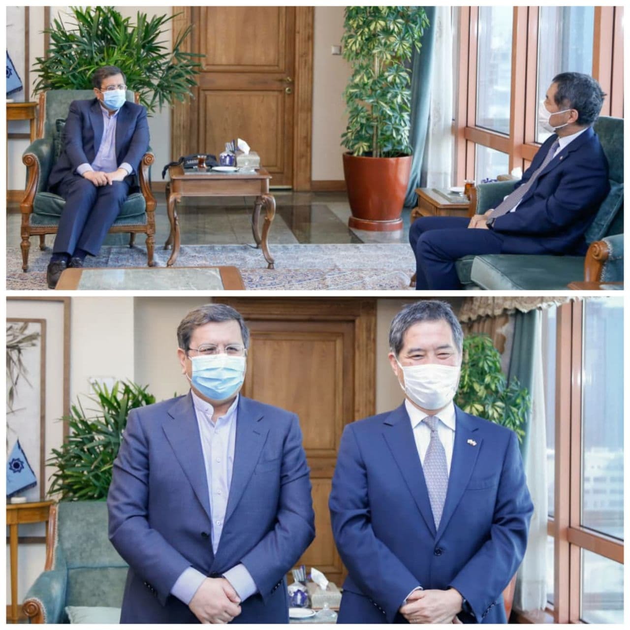 دیدار سفیر ژاپن با همتی