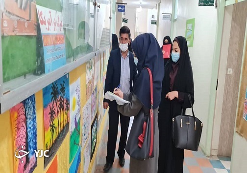 پرده برداری از هنر دانش آموزان اهوازی در اداره آموزش و پرورش اهواز