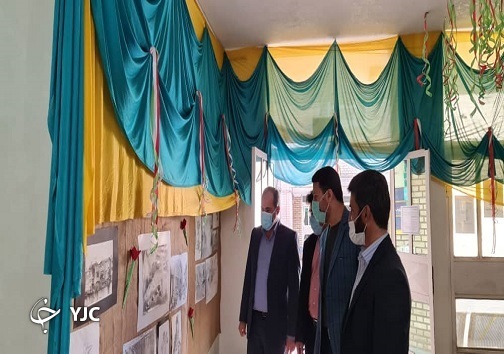 پرده برداری از هنر دانش آموزان اهوازی در اداره آموزش و پرورش اهواز