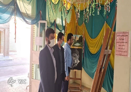 پرده برداری از هنر دانش آموزان اهوازی در اداره آموزش و پرورش اهواز