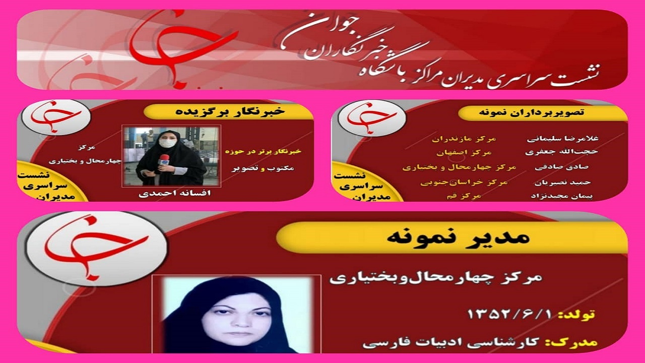 کسب سه عنوان برتر در اجلاسیه سراسری مدیران مراکز باشگاه‌های خبرنگاران جوان