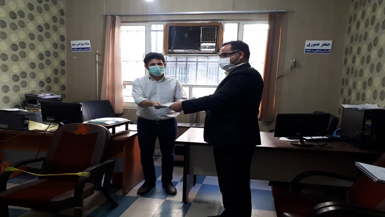 فرهنگیان اهواز تبریک روز پدر را از مدیر آموزش و پرورش ناحیه یک شنیدند