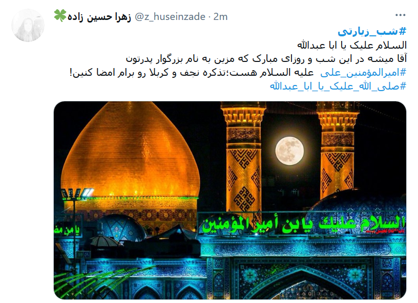 امشب شاه نجف میهمان پسران است