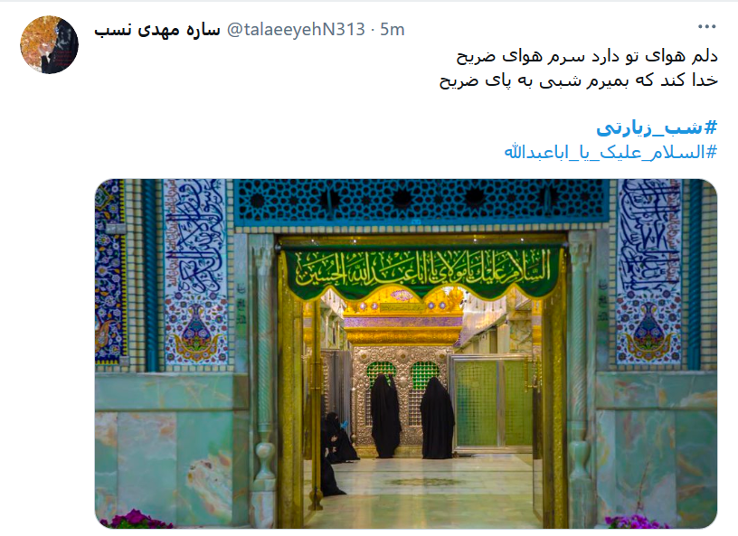 امشب شاه نجف میهمان پسران است