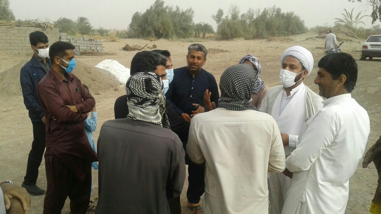 دیدار امام جمعه فهرج با اهالی روستای اهل تسنن چاهدگان