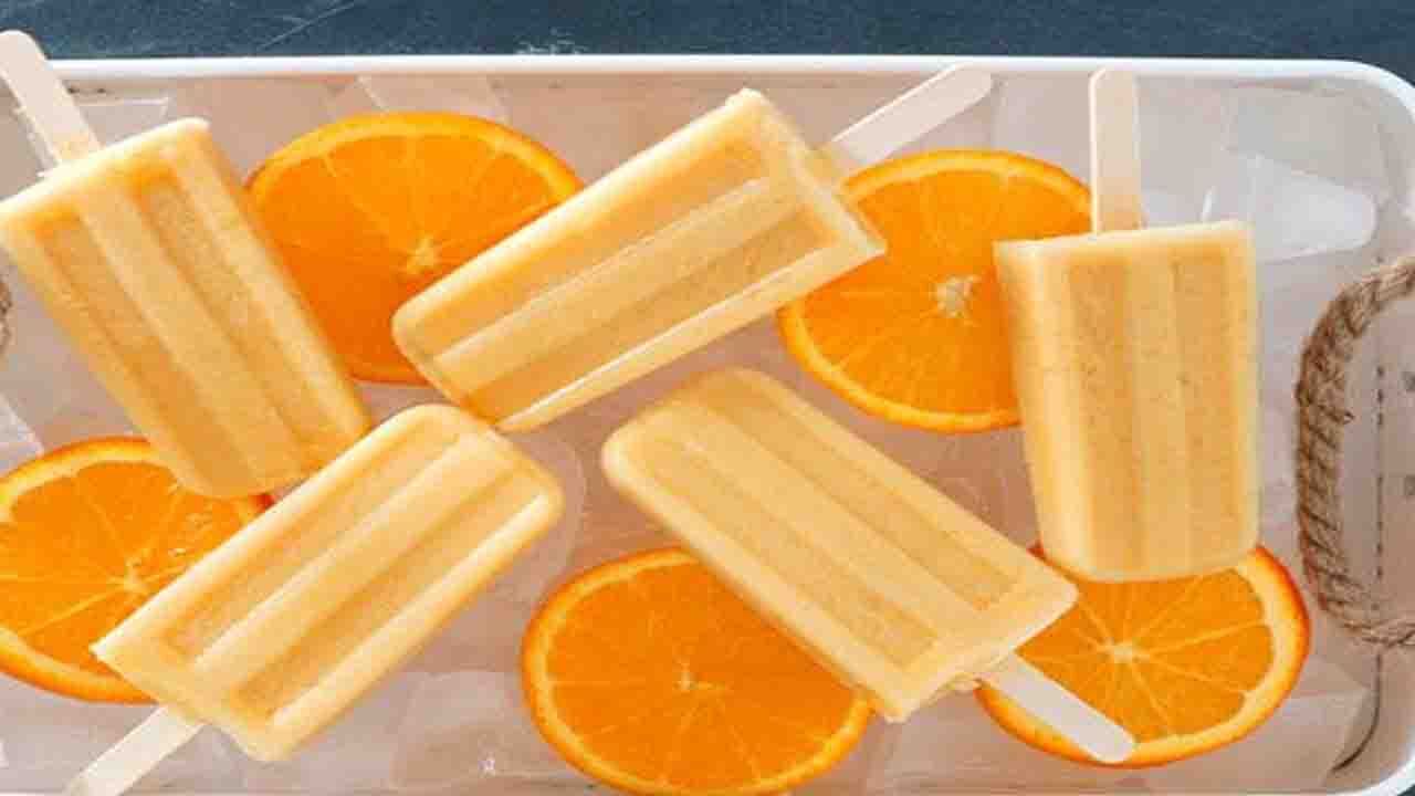 بستنی گلابی با پرتقال یا لیمو + دستور تهیه