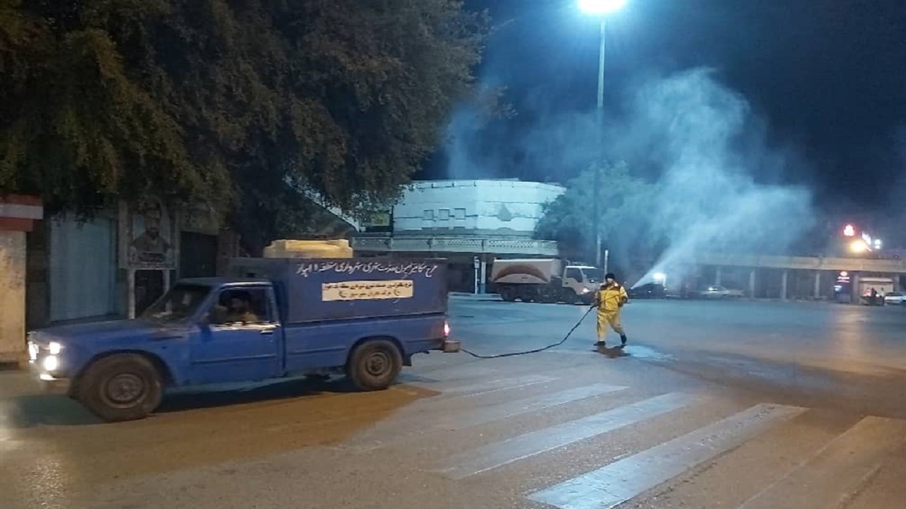 ضد عفونی بازار هسته مرکزی کلانشهر اهواز