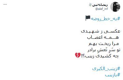 زینب یعنى حسین در آینه تأنیث.