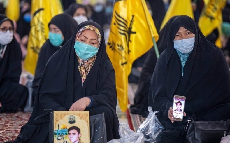 آئین بزرگداشت شهدای لشکر فاطمیون در حرم مطهر رضوی برگزار شد