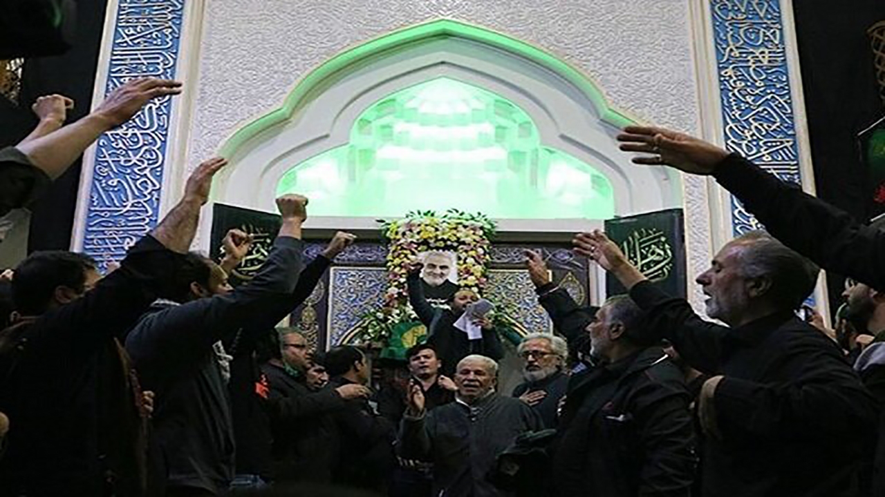 مراسم سالروز وفات حضرت زینب (س) در بیت الزهرای حاج قاسم + فیلم