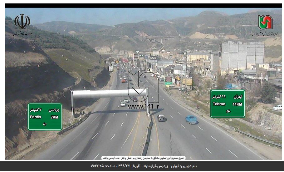 تردد در آزادراه کرج-تهران ۵.۶ درصد افزایش یافت