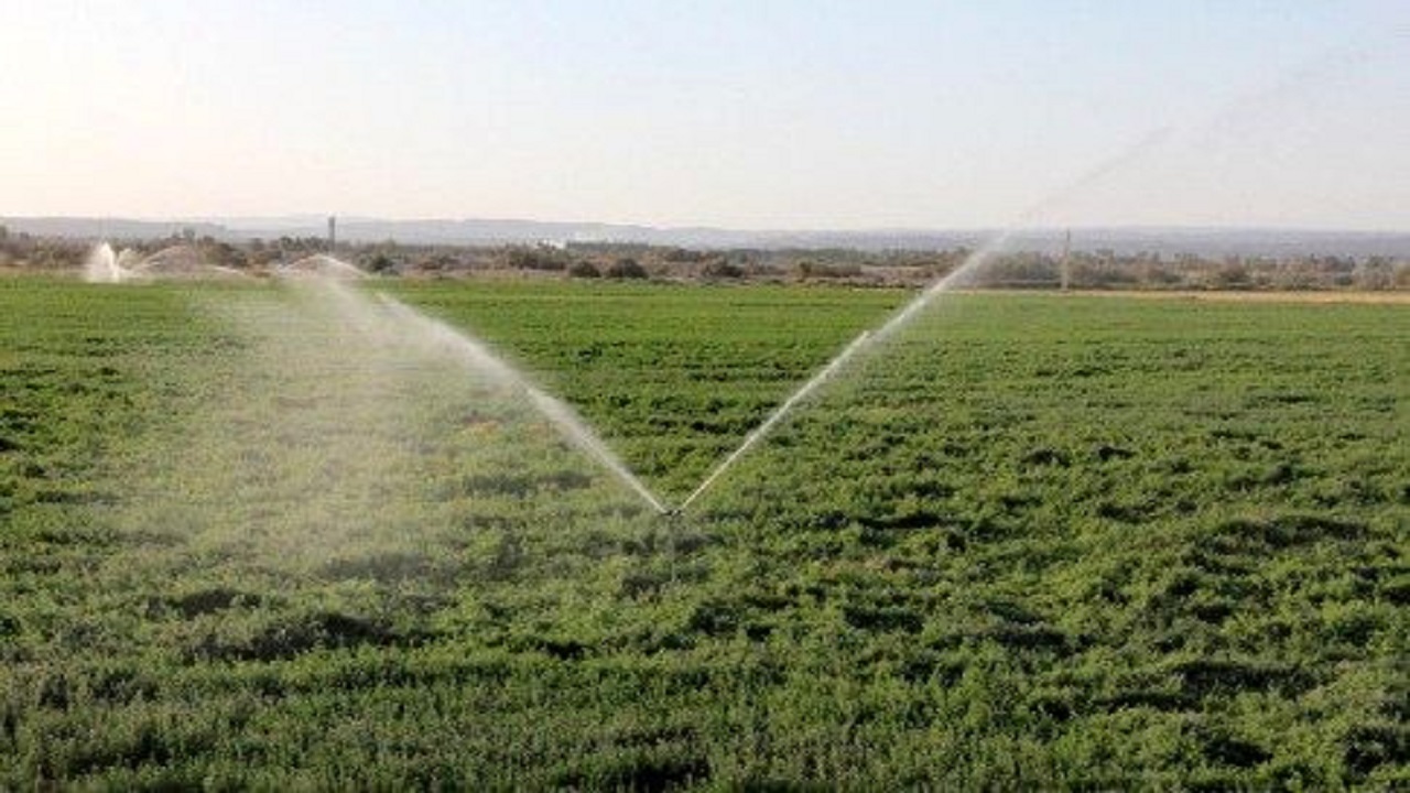توسعه ۴۶۳هکتاری سیستم  نوین آبیاری در شهرستان مرزی میرجاوه