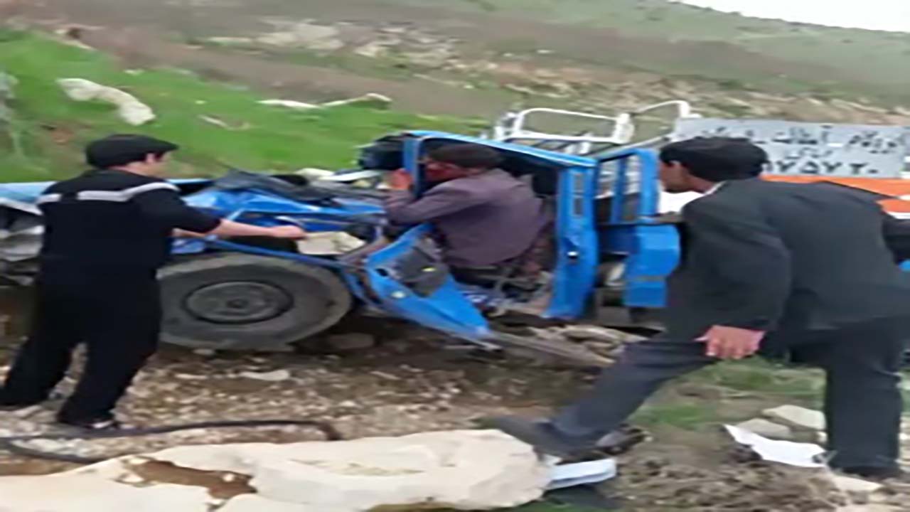 تصادف نیسان با پراید در دهستان کاکان + فیلم
