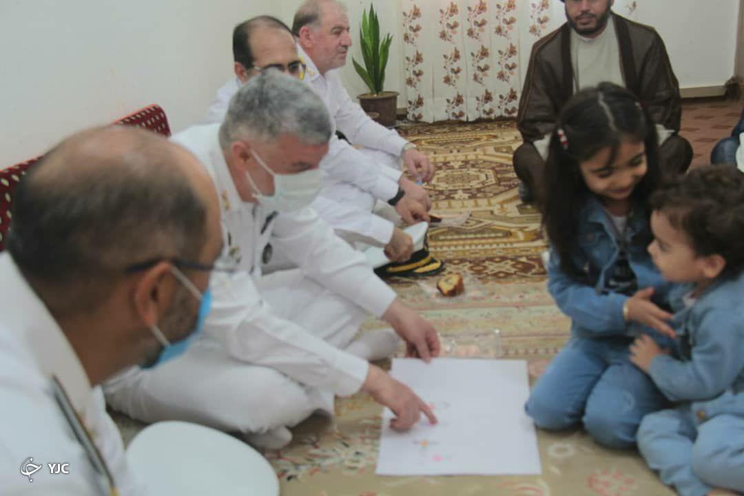دیدار امیر دریادار خانزادی با خانواده کارکنان نیروی دریایی ارتش در پسابندر