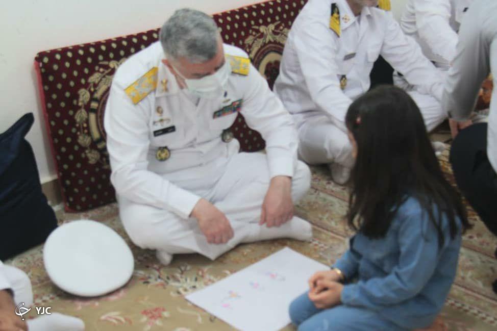 دیدار امیر دریادار خانزادی با خانواده کارکنان نیروی دریایی ارتش در پسابندر