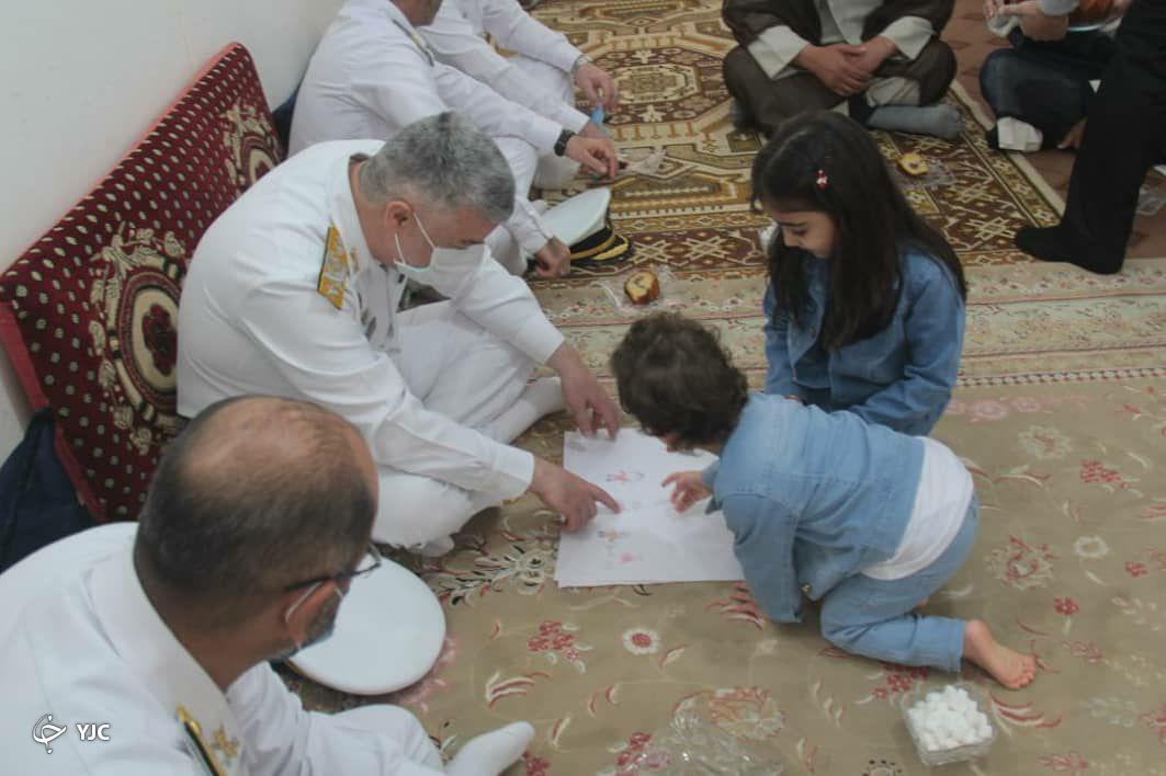 دیدار امیر دریادار خانزادی با خانواده کارکنان نیروی دریایی ارتش در پسابندر