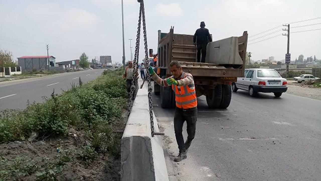 خداحافظی با گاردریل‌های فلزی در جاده‌های مازندران