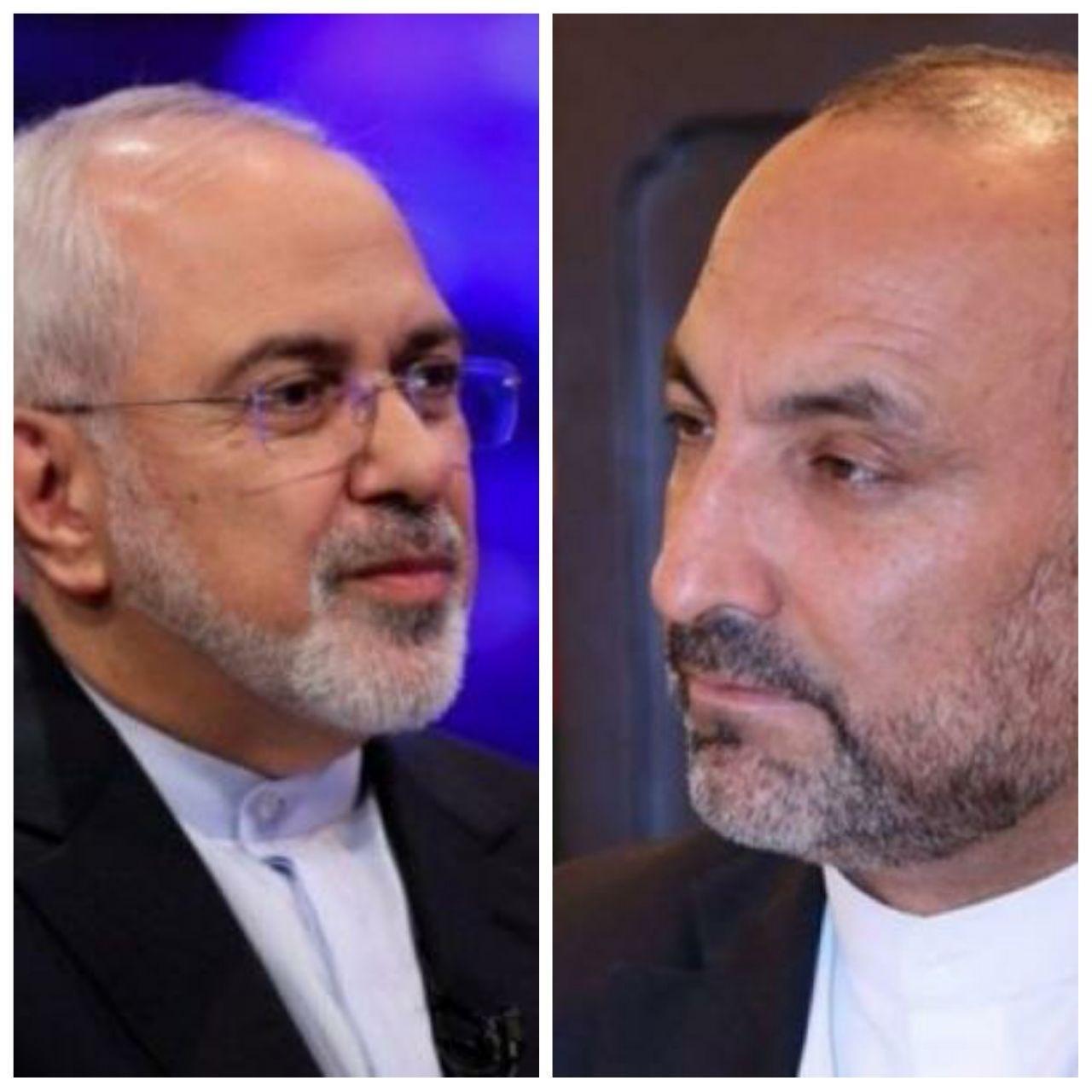 گفتگوی تلفنی ظریف با سرپرست وزارت امور خارجه افغانستان
