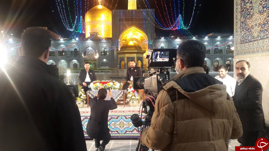 تصاویری از تلاش همکاران صداوسیمای خراسان رضوی در برنامه افطار و سحر از حرم مطهر رضوی
