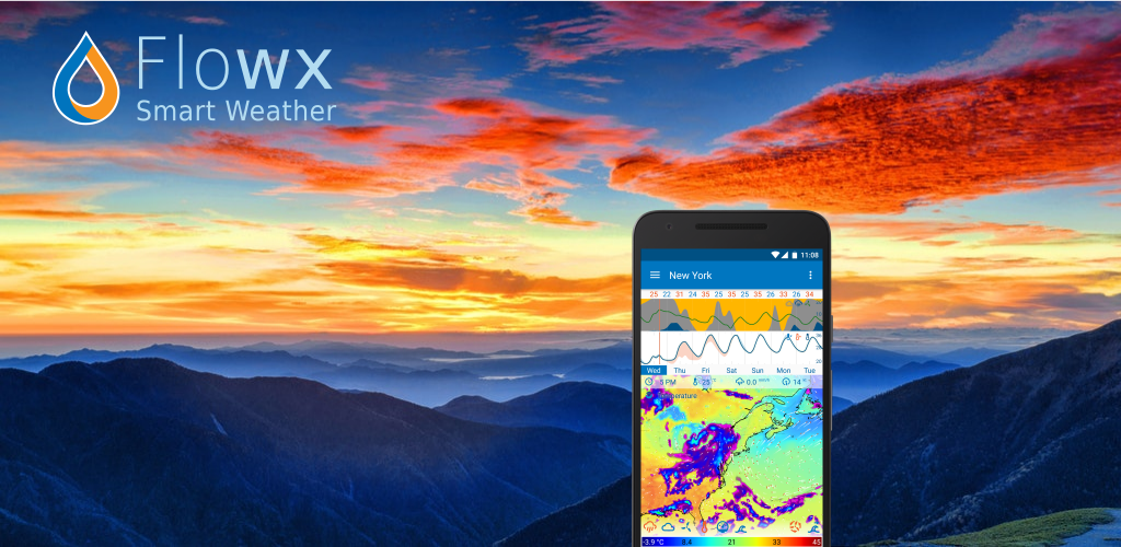 دانلود Flowx Full 3.254 &ndash; برنامه قدرتمند پیش بینی آب و هوا