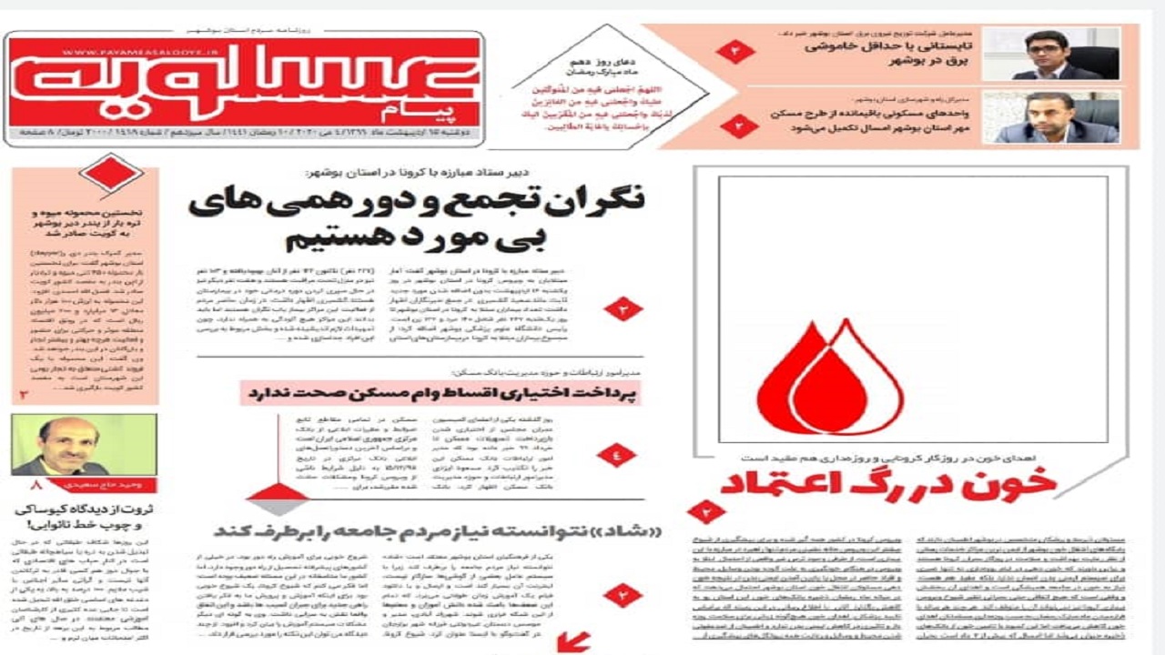 روزنامه های بوشهر