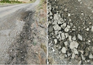 جاده روستای شیرگ نیازمند رسیدگی