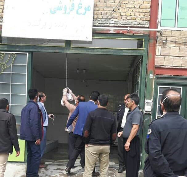 پلمپ چهار واحد مرغ فروشی متخلف در شهرستان ملکشاهی