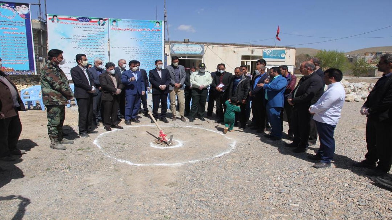 کلنگ زنی بوستان روستایی در شهرستان بن