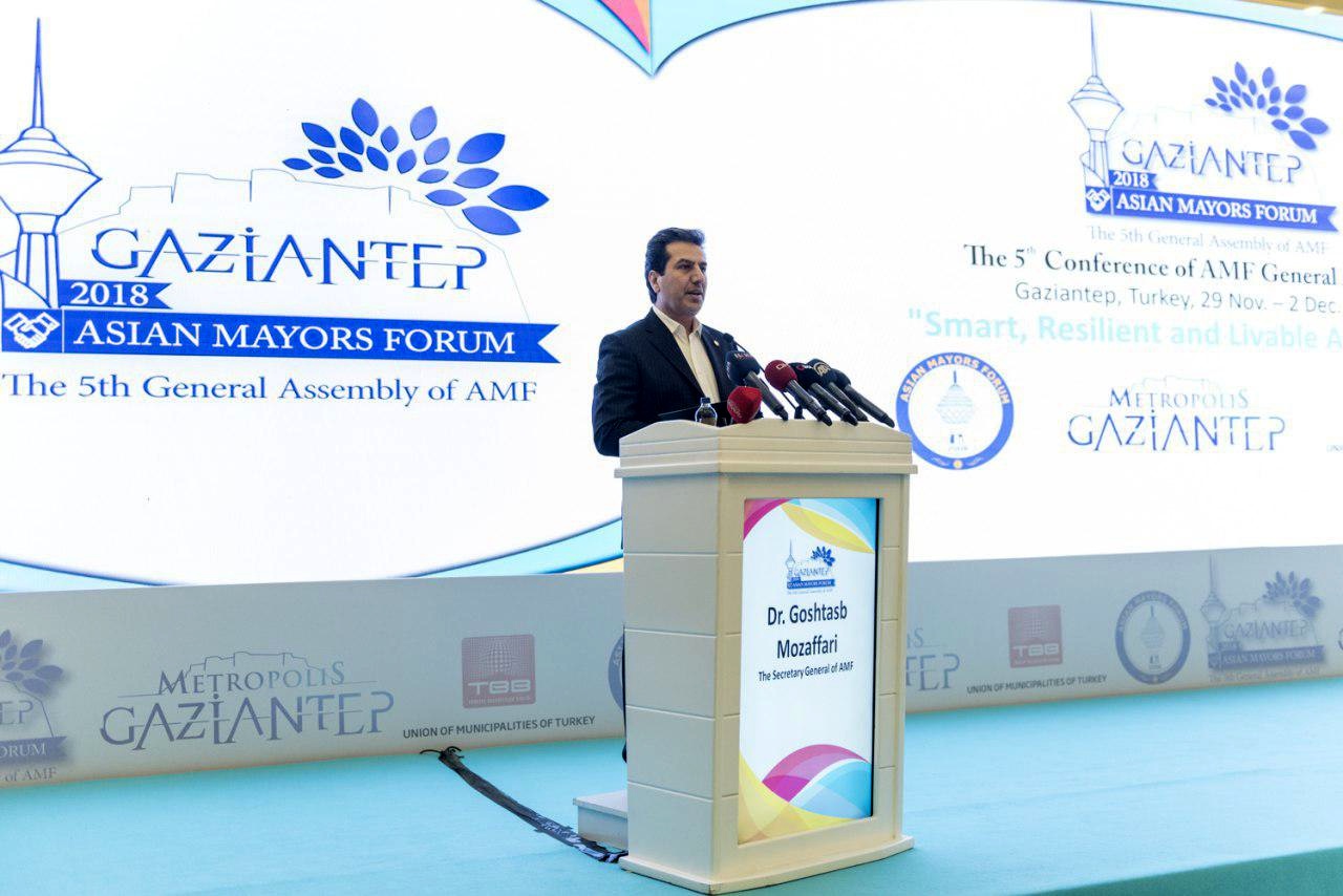 تبریک دبیرکل مجمع شهرداران آسیایی روز شیراز