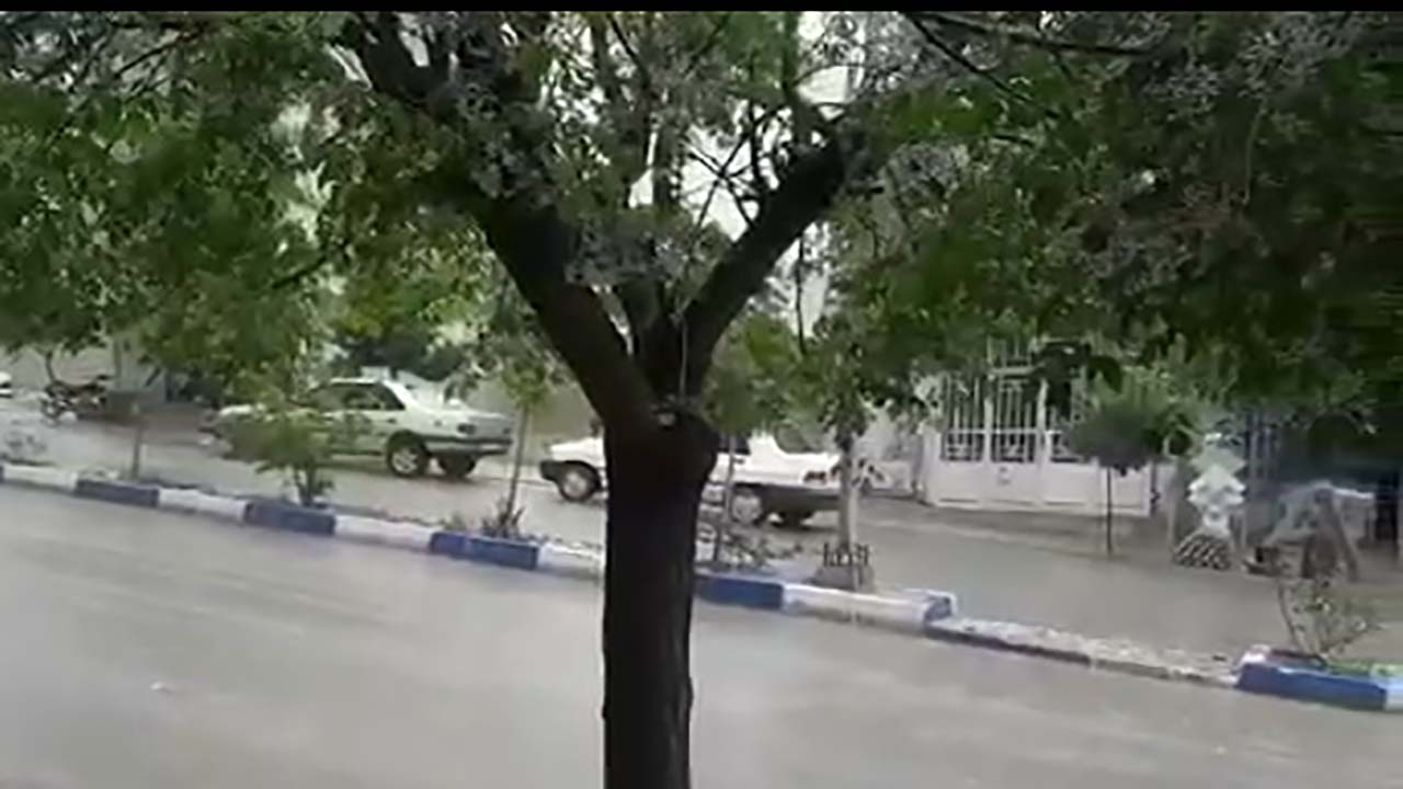 بارش شدید باران در «دهدز» + فیلم