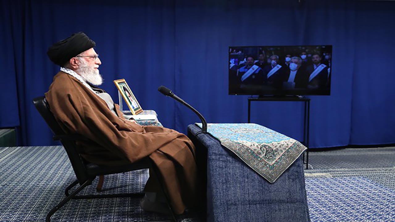 بخش‌هایی از سخنان رهبر انقلاب در ارتباط تصویری با هفت مجموعه تولیدی + فیلم