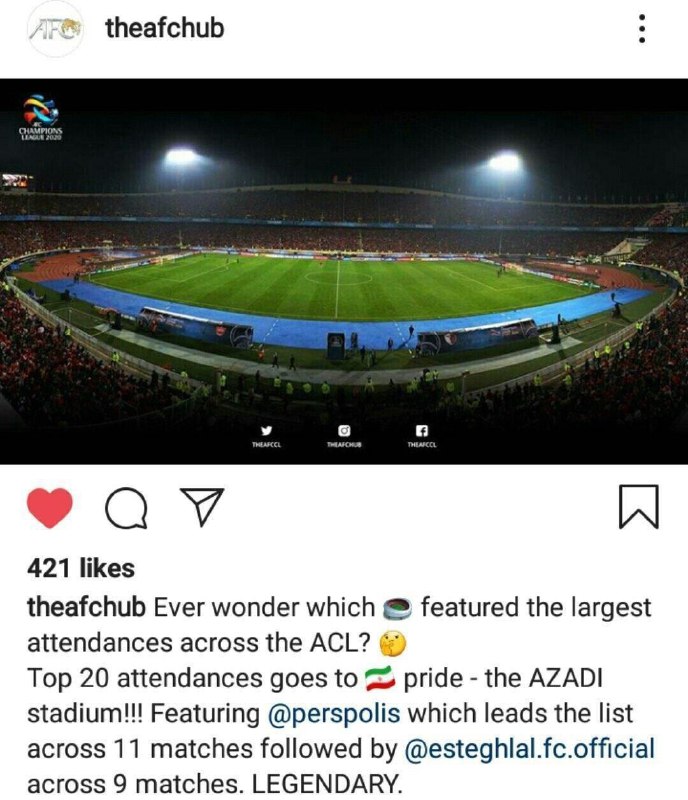 حضور چشمگیر سرخابی ها در بین رکورد داران AFC