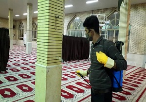 مصلای گتوند برای مقابله با کرونا ضدعفونی شد