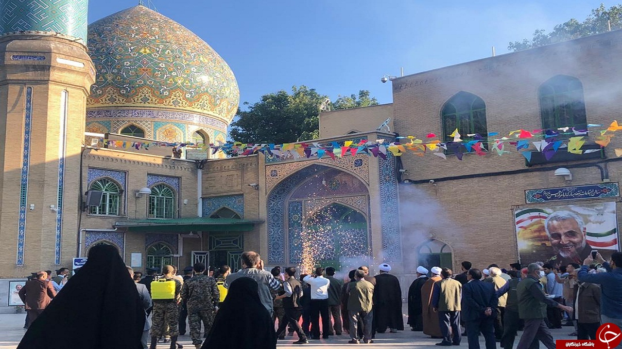 گنبد بقاع متبرکه شاخص البرز مزین به نام کریم اهل بیت