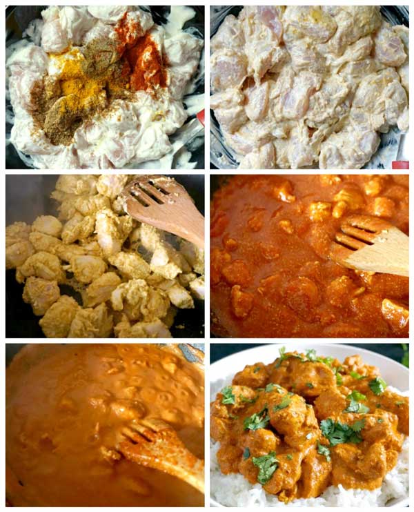 باتر چیکن غذای هندی تند و خوشمزه + طرز تهیه