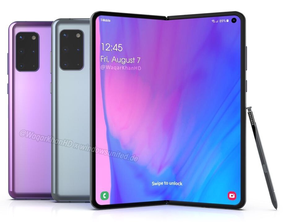 استفاده از نمایشگر ۱۲۰ هرتزی در گوشی Galaxy Fold 2