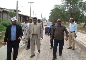 بازدید مسئولان بستان از پروژه آبفای این بخش