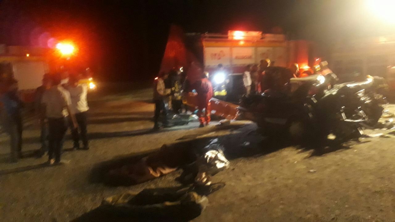 حادثه مرگبار در جاده مشهد، سرخس با ۱۰ کشته و زخمی