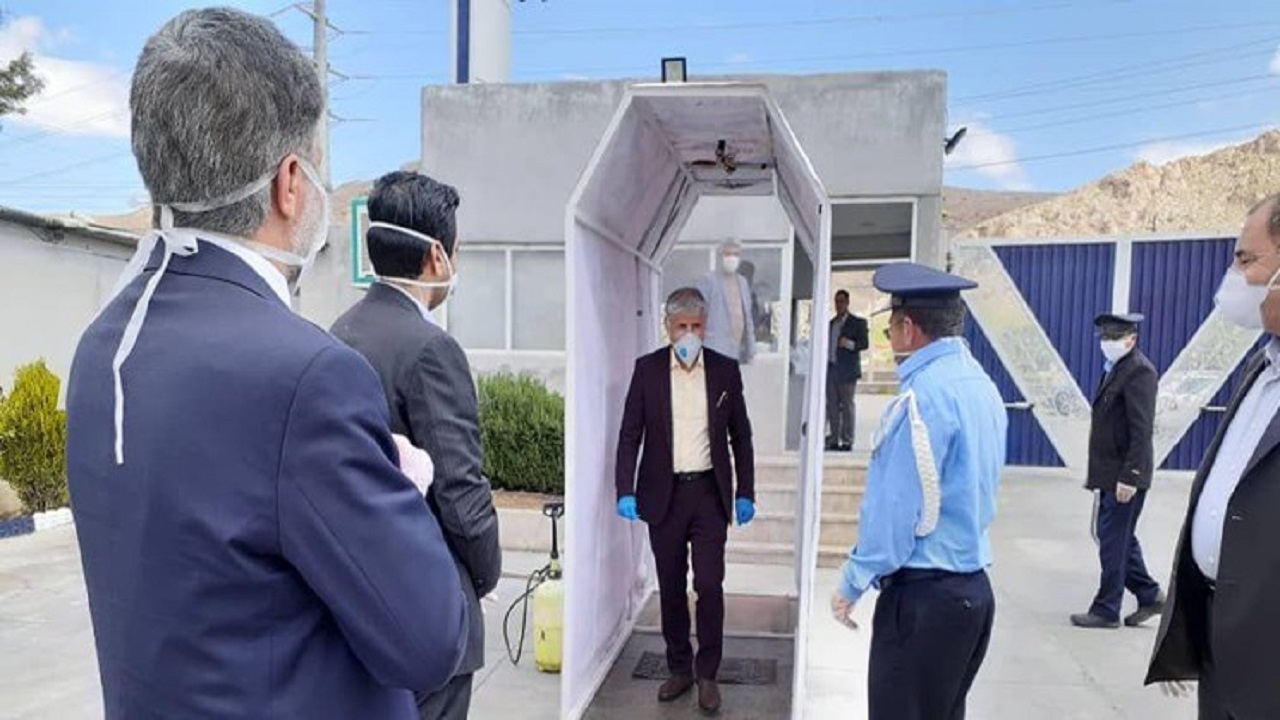 ساخت تونل ضدعفونی کننده توسط جوانان نخبه