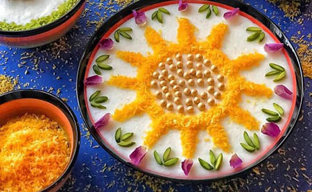 طرز تهیه شیر برنج مجلسی با خامه