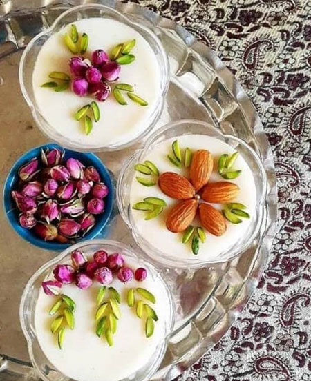 طرز تهیه شیر برنج مجلسی با خامه