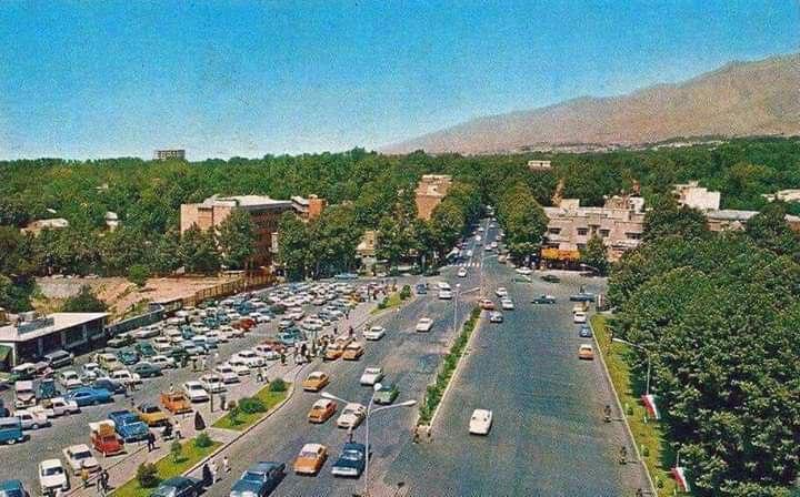 تصویری قدیمی از خیابان تجریش در سال ۵۱